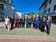 Bivši predsjednik Hrvatske Ivo Josipović i delegacije Samobora i Valpova na obilježavanju Dana Grada Gračanice
