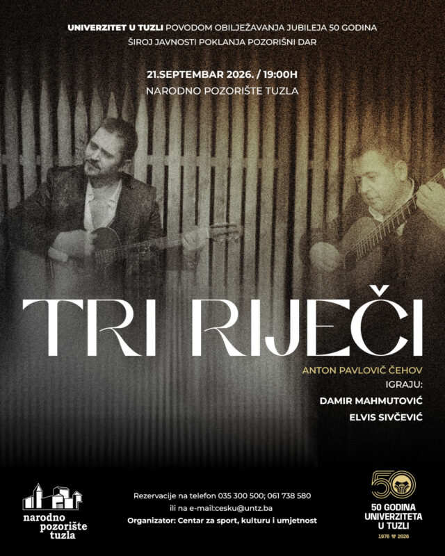 Plakat Tri riječi